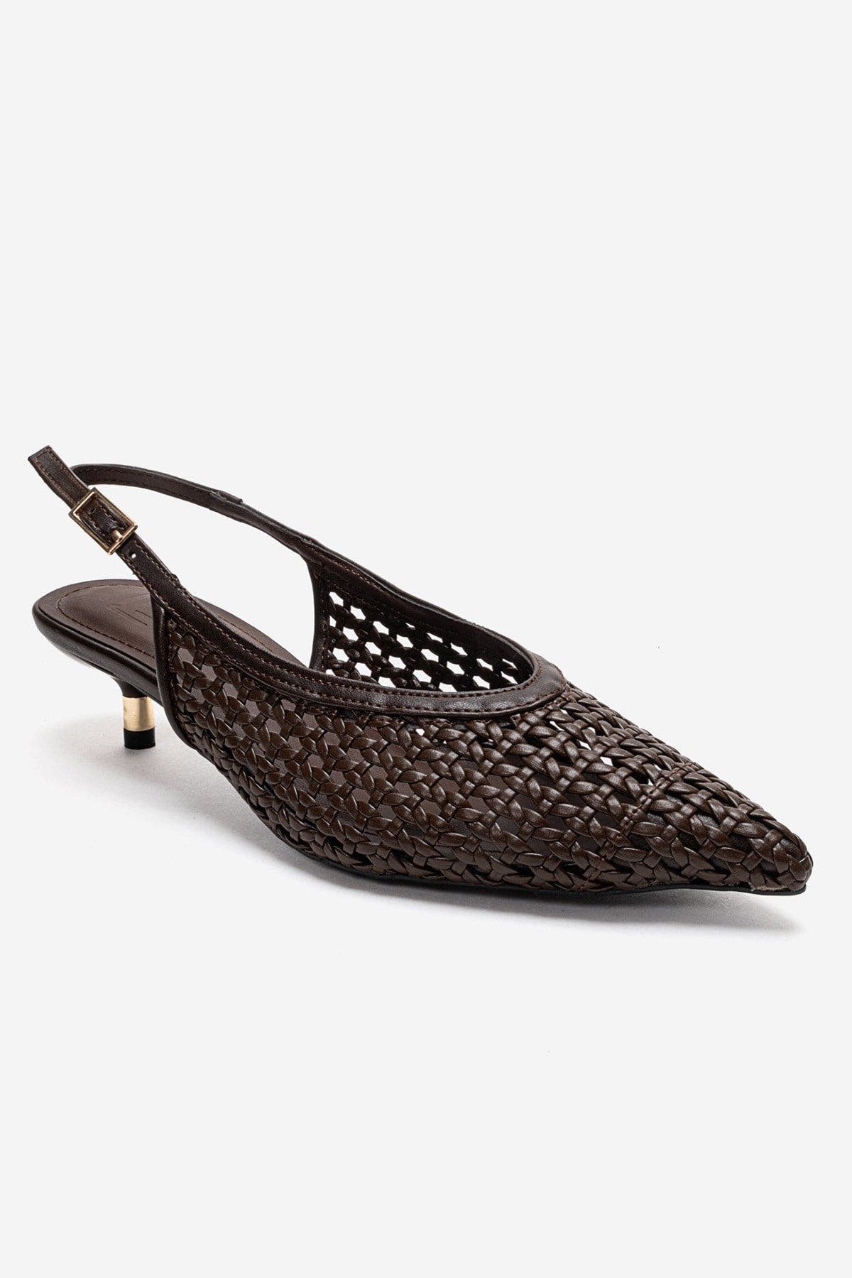 Orelis Kitten Heel Pump, Alternate, color, Dark Brown