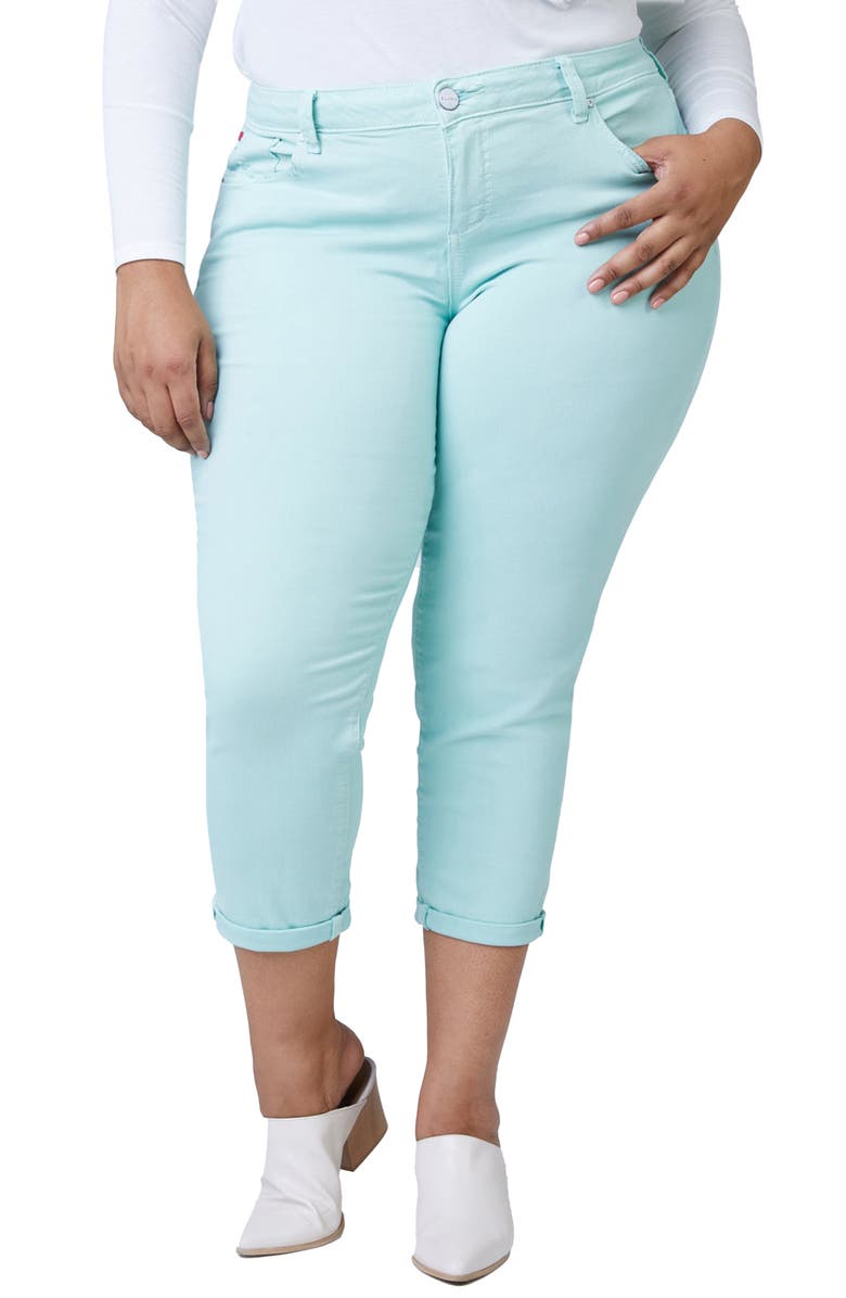 SLINK Jeans Cuffed Mid Rise Ankle Boyfriend Jeans, Main, color, 