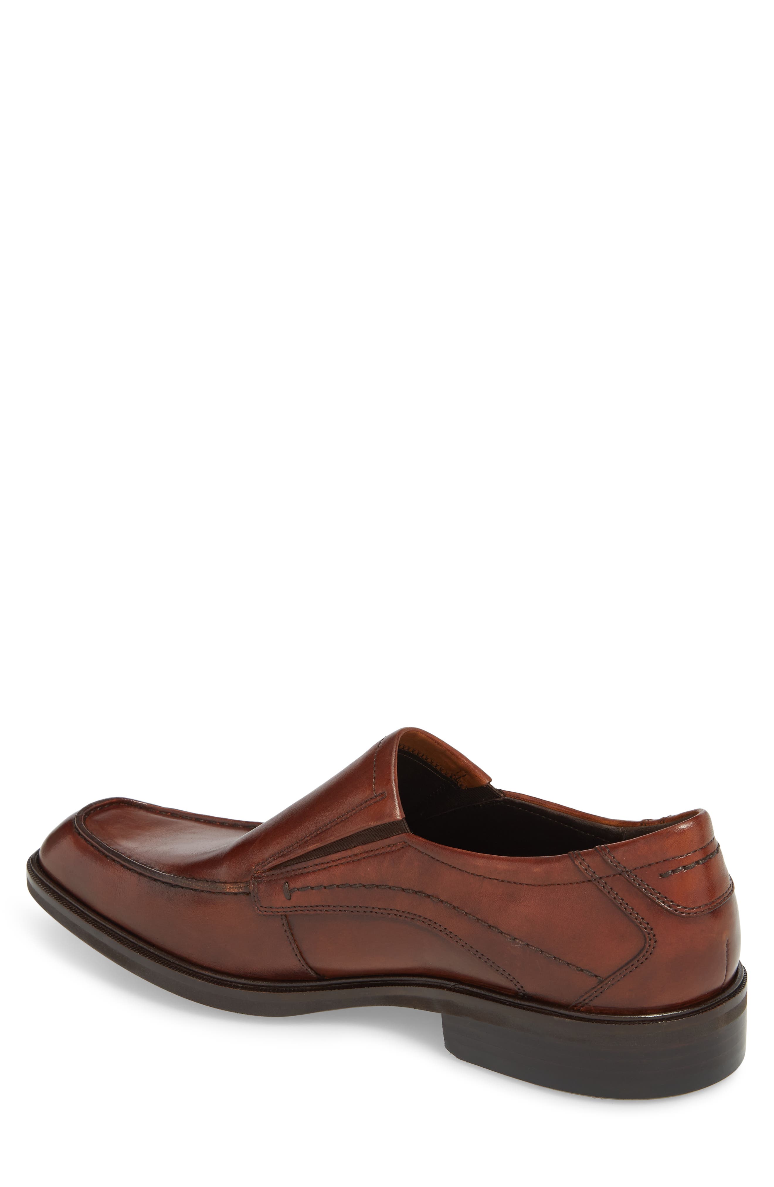 Windsor Apron Toe Slip-On, Alternate, color, AMBER LEATHER
