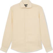 Reiss Ruban Regular Fit Solid Linen Button-Up Shirt