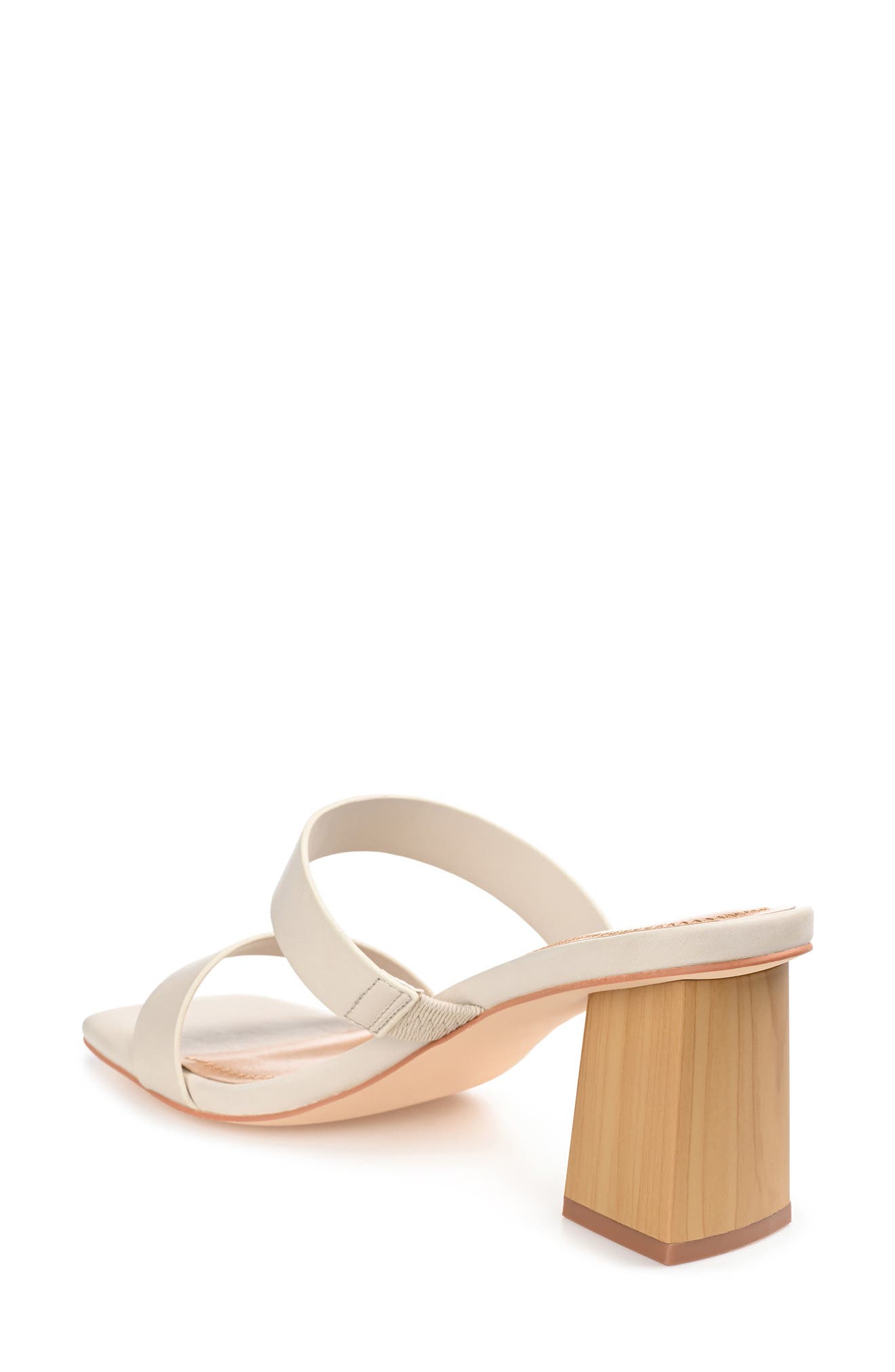 Journee Collection Nolla Heeled Sandal, Alternate, color, Off White
