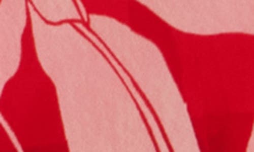 Parker Flutter Sleeve Tie Back Maxi Dress In Red