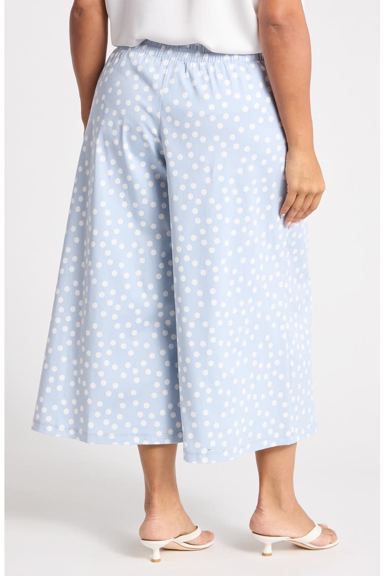 Wide Leg Capri Pants, Alternate, color, STEEL BLUE