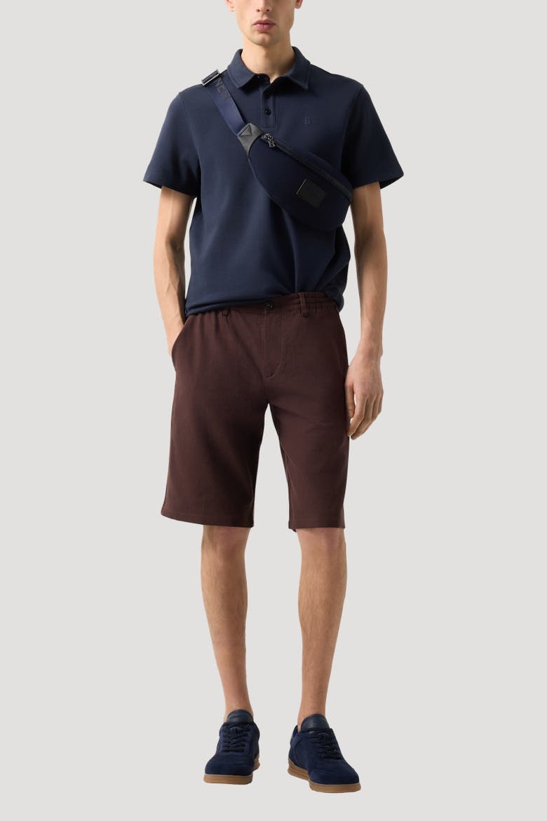 Marc Linen Mix Shorts, Alternate, color, Dark brown
