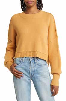 Free People Easy Street Crop Pullover
