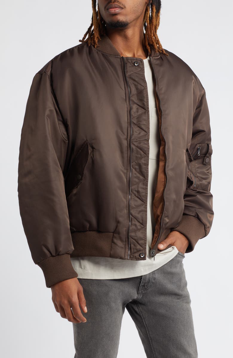 Topman MA-1 Reversible Bomber Jacket, Main, color, 