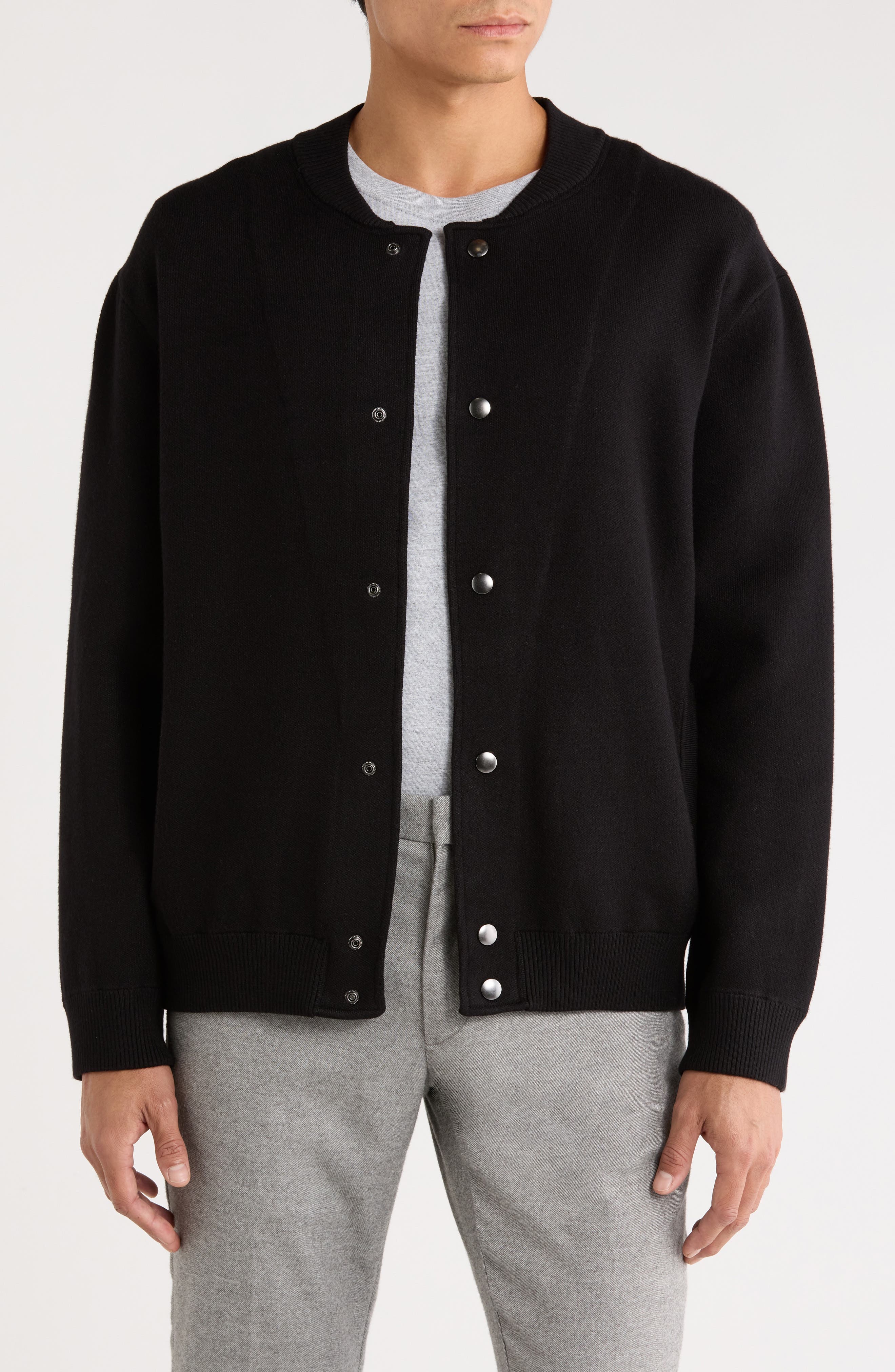 Elie Tahari Varsity Sweater Jacket