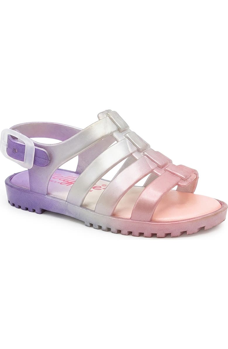 JELLYPOP Kids' Baleno Clear Glitter Sandal, Main, color, Pink Multi