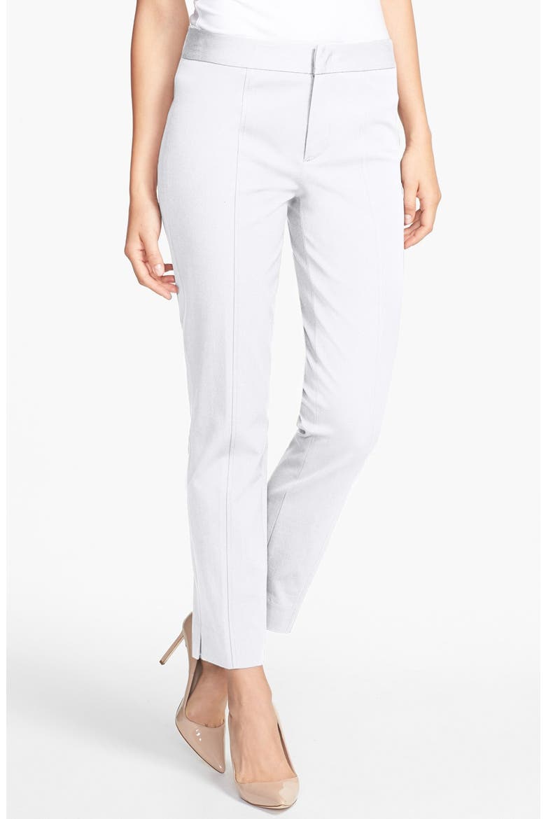 Two-Way Stretch Ankle Straight Leg Pants, Main, color, OPTIC WHITE