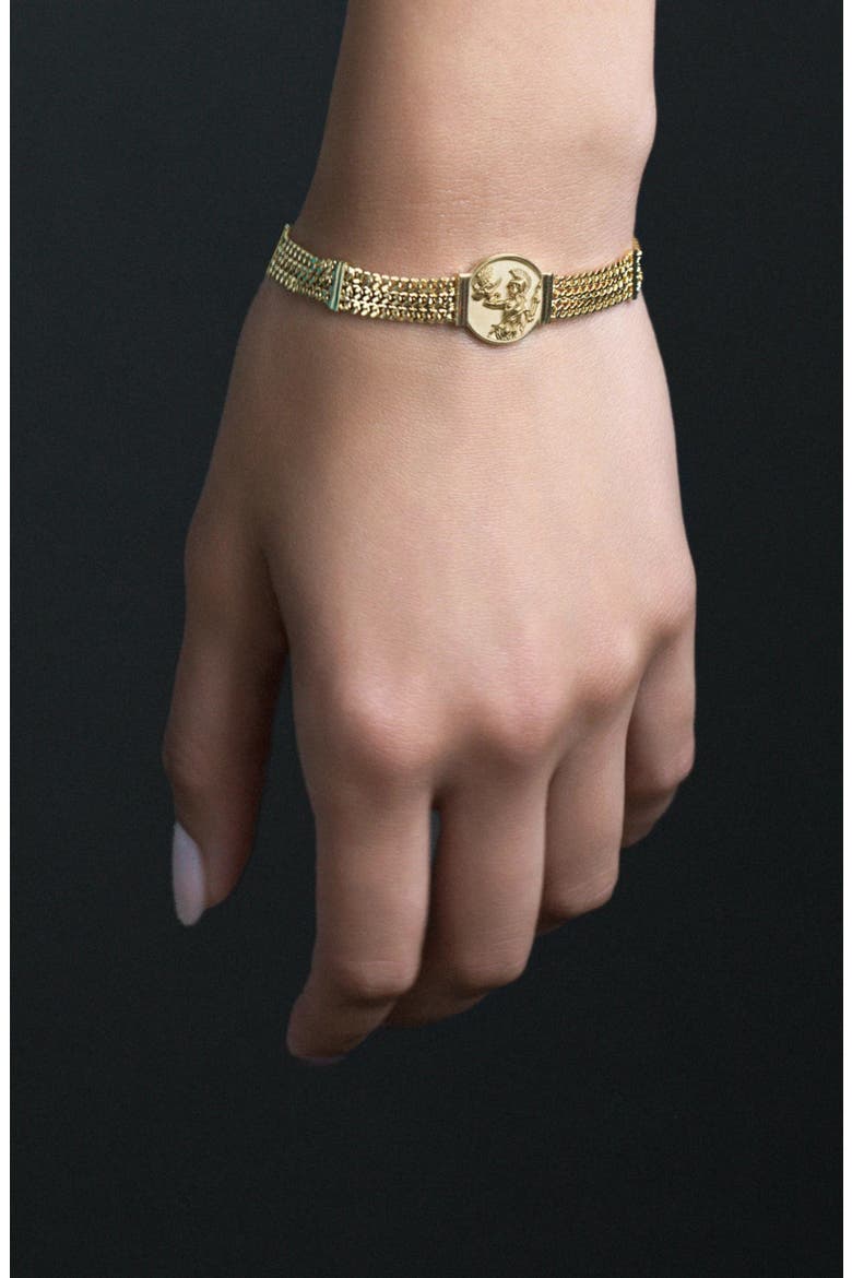 Athena Goddess Bracelet, Main, color, METALLIC GOLD