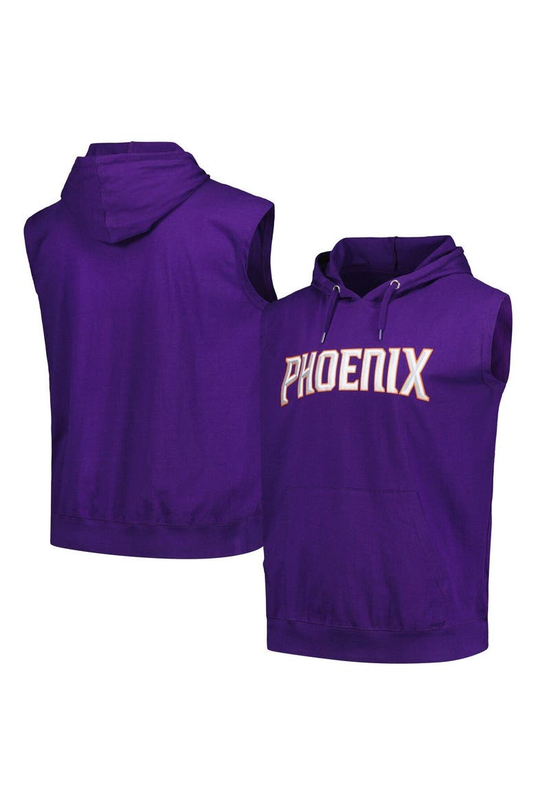 Men's Fanatics Branded Purple Phoenix Suns Jersey Muscle Pullover Hoodie, Main, color, Purple