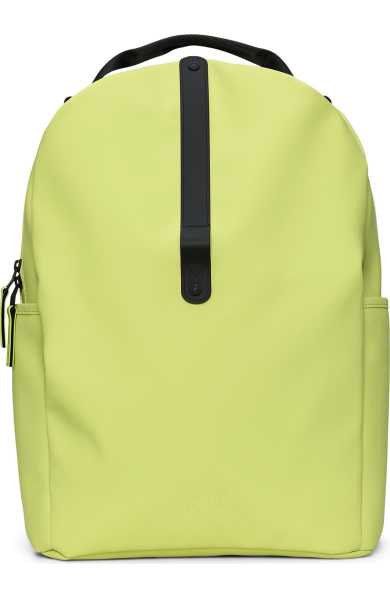 Rains Waterproof Clip Front Backpack, Main, color, Acid