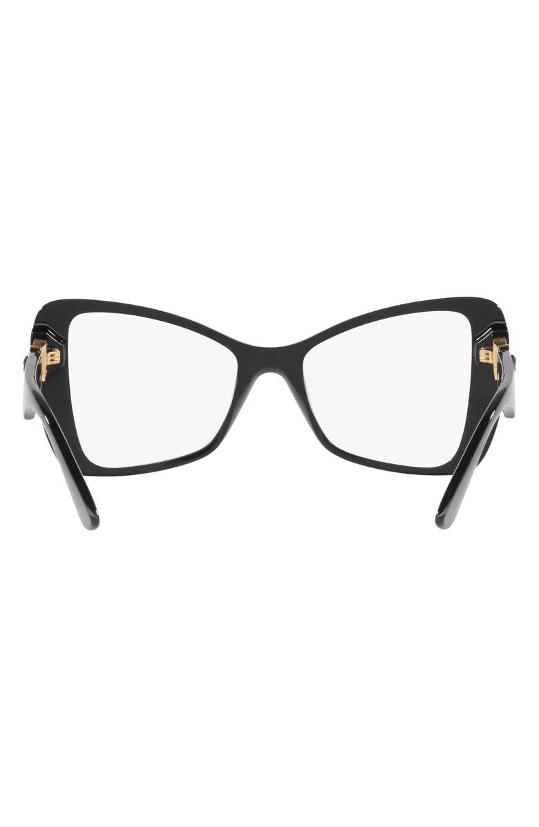 Versace 53mm Butterfly Optical Glasses, Alternate, color, 