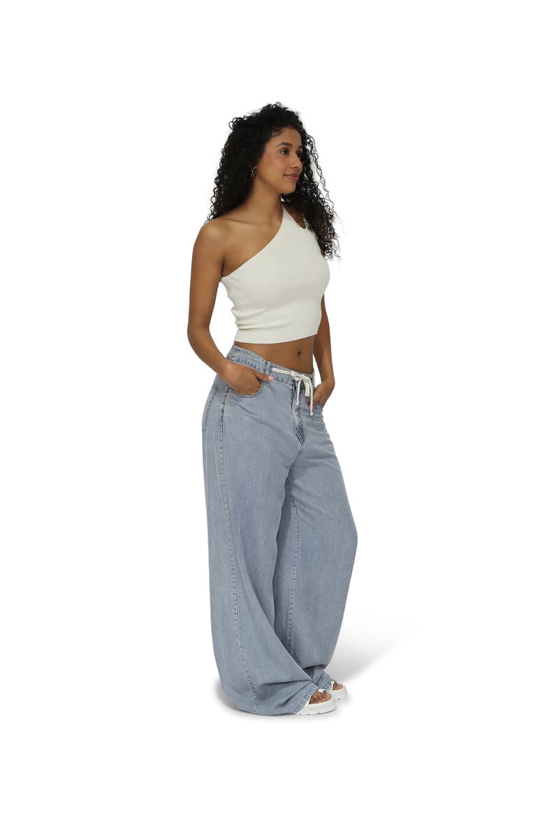 Set On You Wide Leg Pant, Alternate, color, Stonewash blue