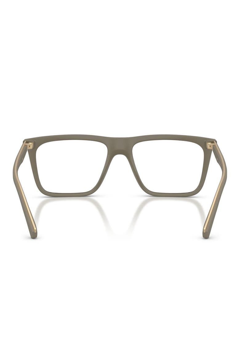 54mm Square Optical Glasses, Alternate, color, MATTE BEIGE / CLEAR