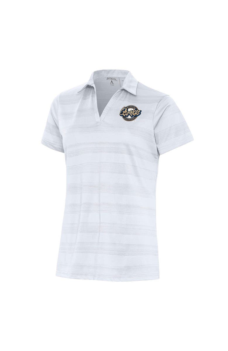 ANTIGUA Women's Antigua White Rancho Cucamonga Quakes Compass Polo, Main, color, 