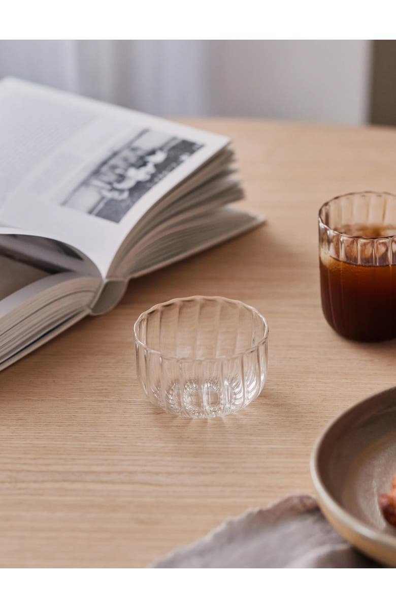 Fleck Kira Borosilicate Glass Bowl - Set of 2, Alternate, color, Brass