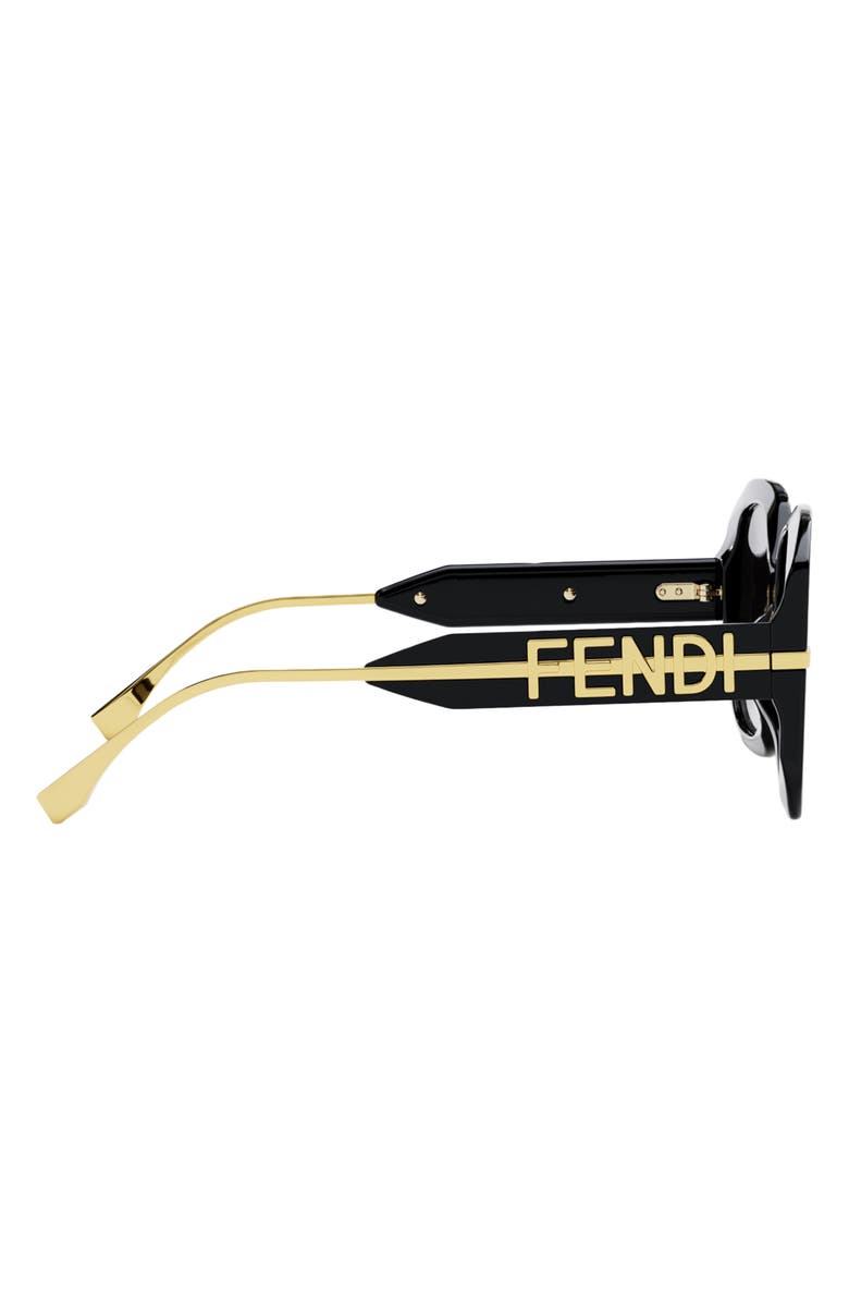 Fendi 'Fendigraphy 55mm Geometric Sunglasses, Alternate, color, 
