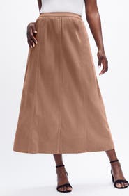 Jessica London Stretch Denim Jegging Skirt