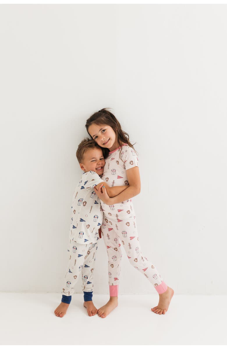 In My Jammers Baseball Two-Piece Sleepwear Set, Alternate, color, Blue Baseball