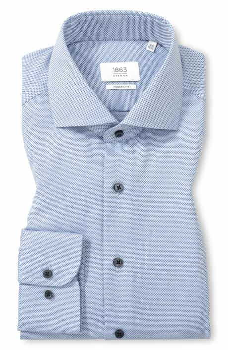 Eterna Modern Fit Dobby Button Front Shirt