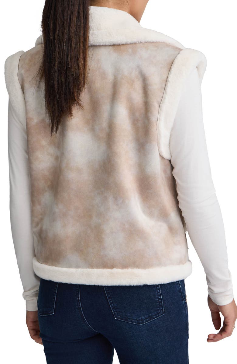 NVLT Faux Shearling Trim Vest, Alternate, color, 