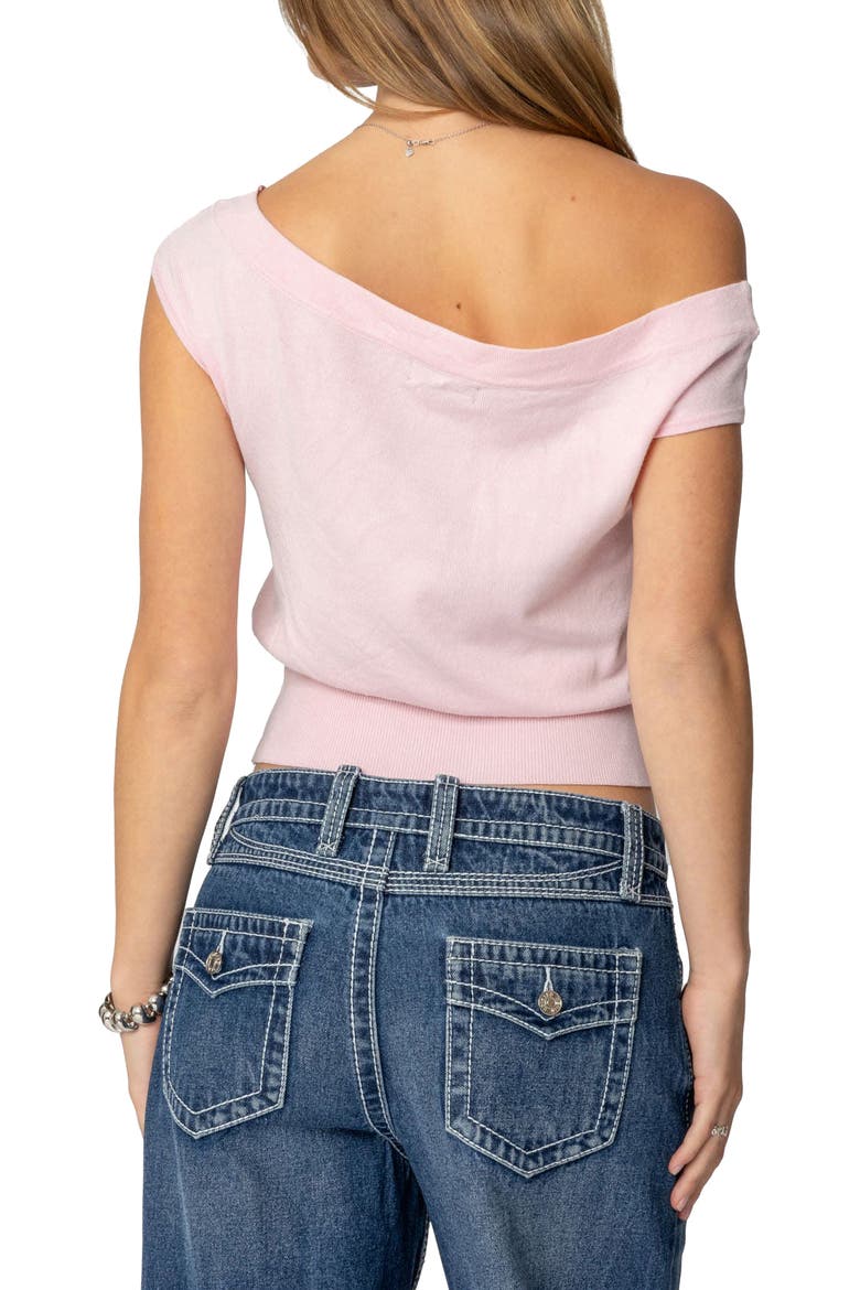Michaela One-Shoulder Top, Alternate, color, LIGHT-PINK