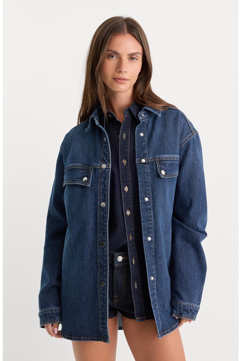 The Denim Overshirt, Alternate, color, INDIGO1339