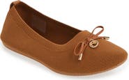 GLORIA VANDERBILT Ellery Bow Charm Knit Flat