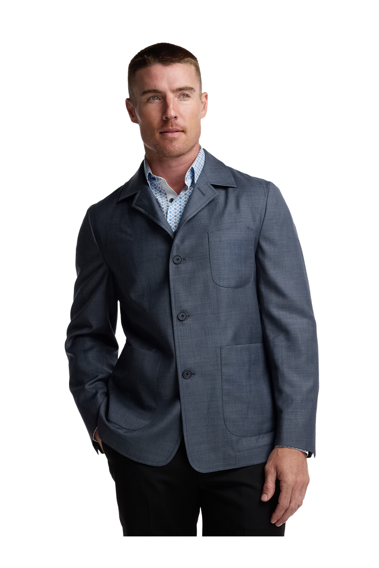 Wool Shirt Jacket, Alternate, color, Blue