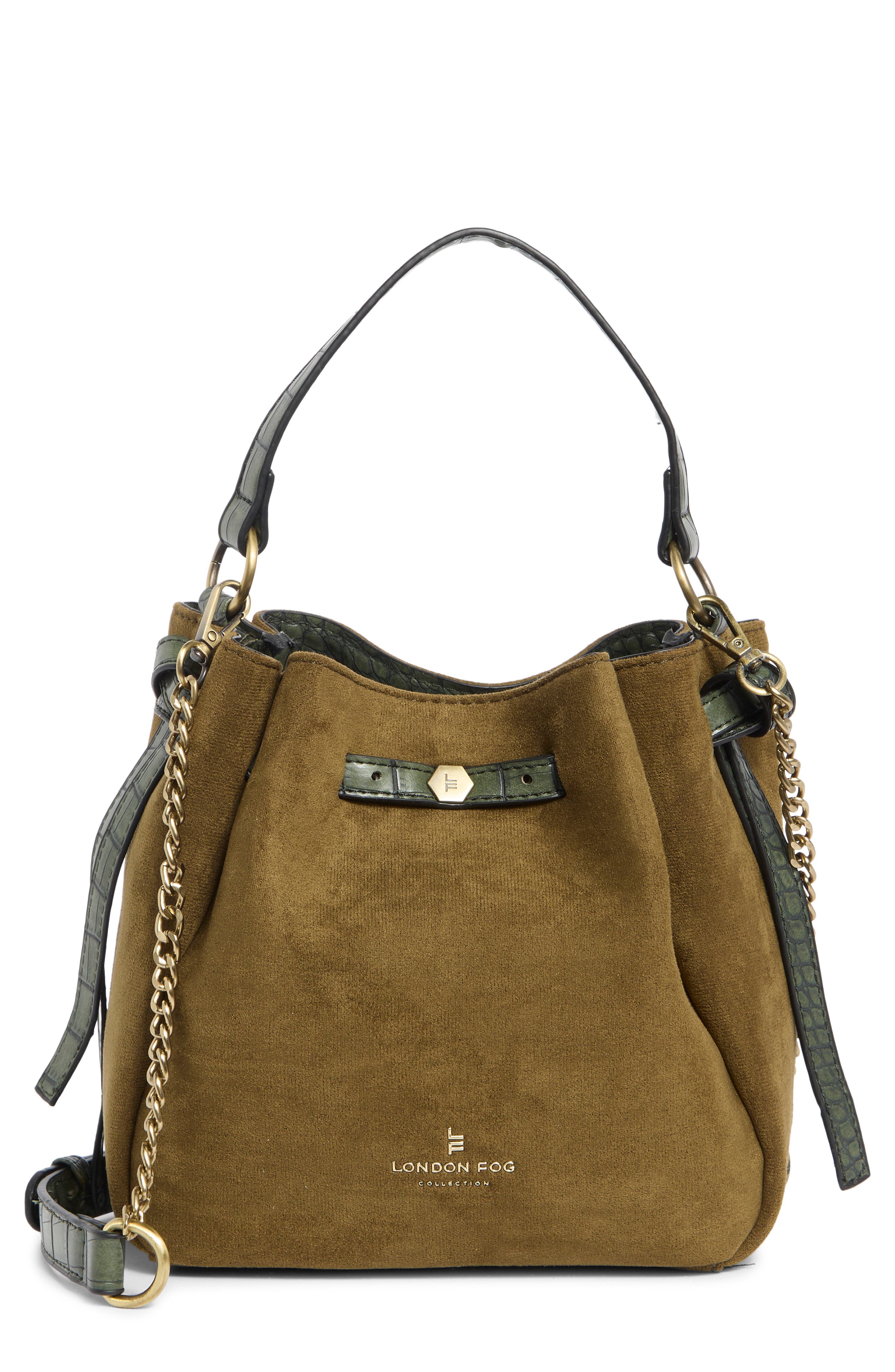 Faux Suede Crossbody Bag