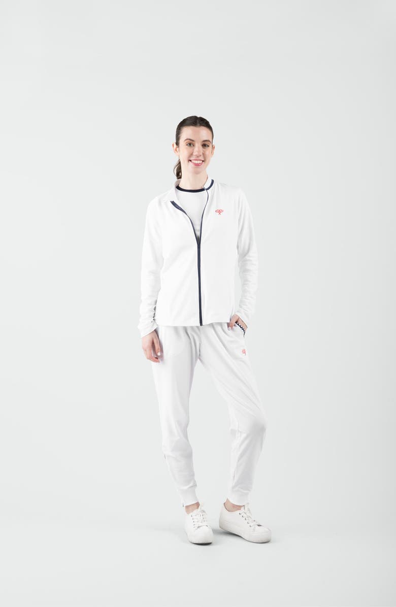 Love All Tennis Women's Gabriela Zipper Pant, Alternate, color, Navy