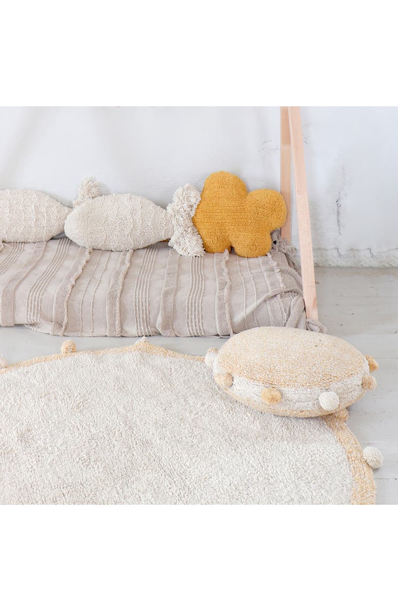 Lorena Canals Floor cushion Bubbly, Alternate, color, Honey, Natural