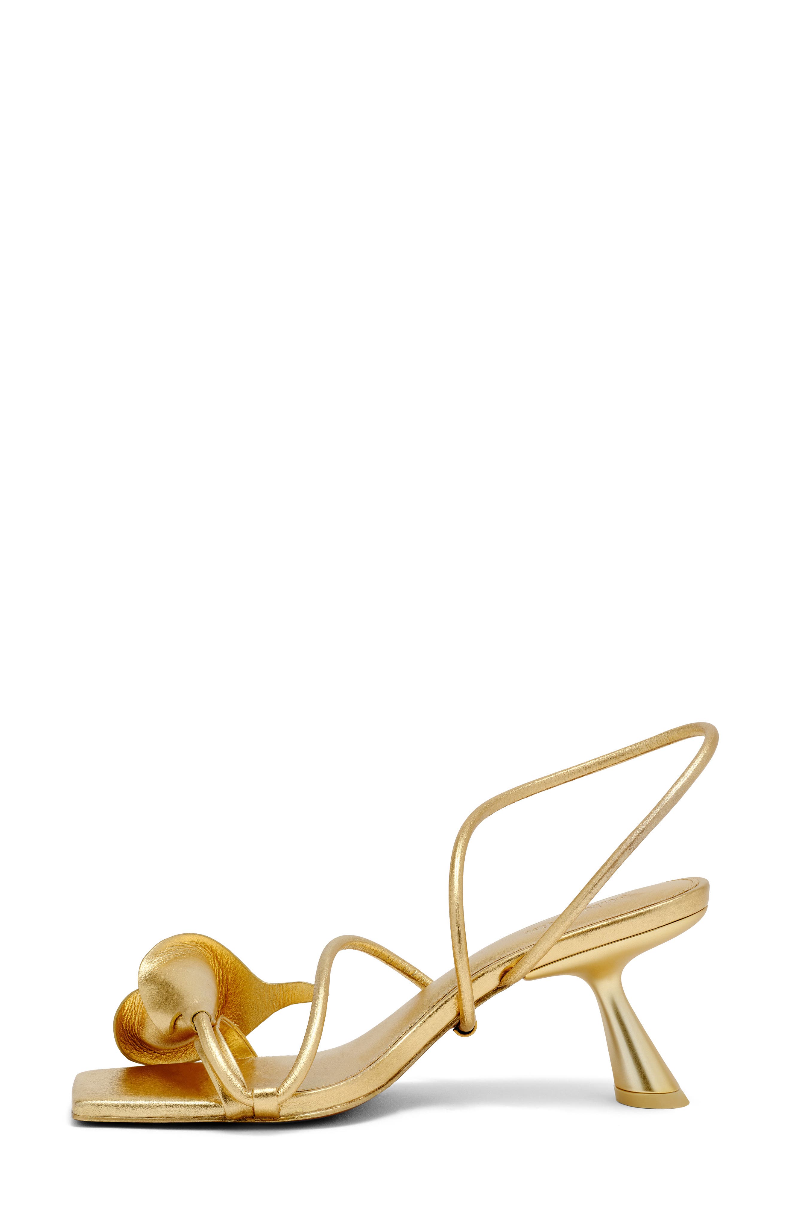 Cult Gaia Ria Calla Lily Slingback Sandal, Alternate, color, Brass