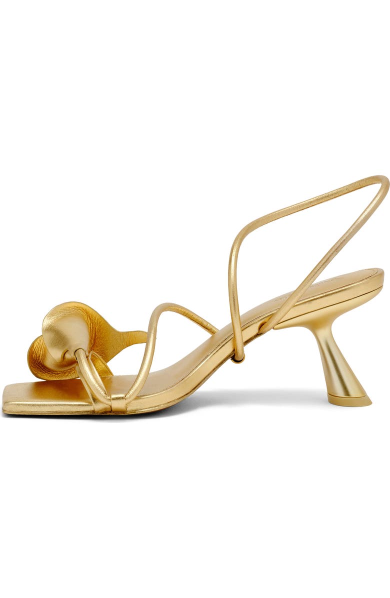 Cult Gaia Ria Calla Lily Slingback Sandal, Alternate, color, Brass