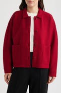 Eileen Fisher Classic Collar Wool Jacket
