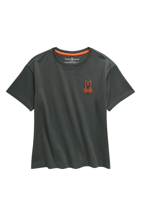 Kids' Embroidered Cotton Graphic T-Shirt (Little Kid & Big Kid)