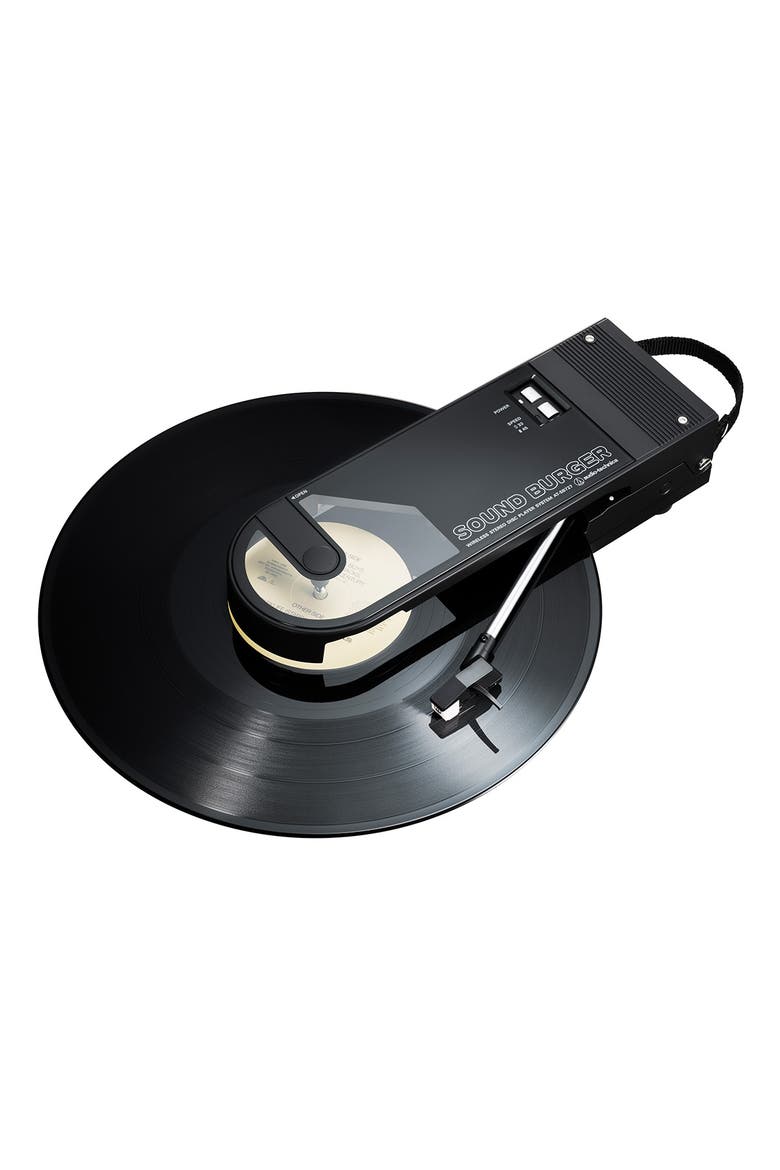 AT-SB727 Sound Burger Portable Turntable with Bluetooth, Main, color, Black