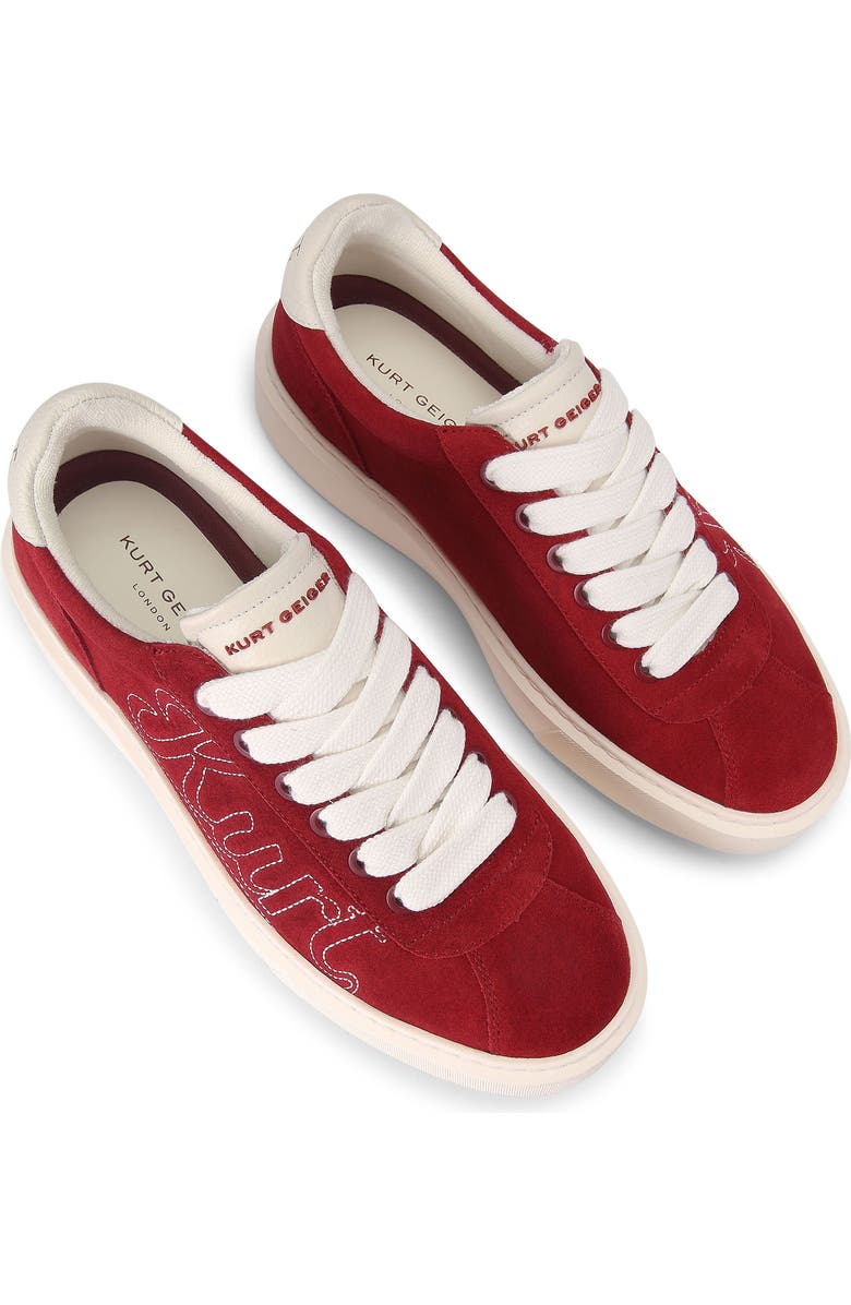 Kurt Geiger London Albion Retro Low Top Sneaker, Alternate, color, Red