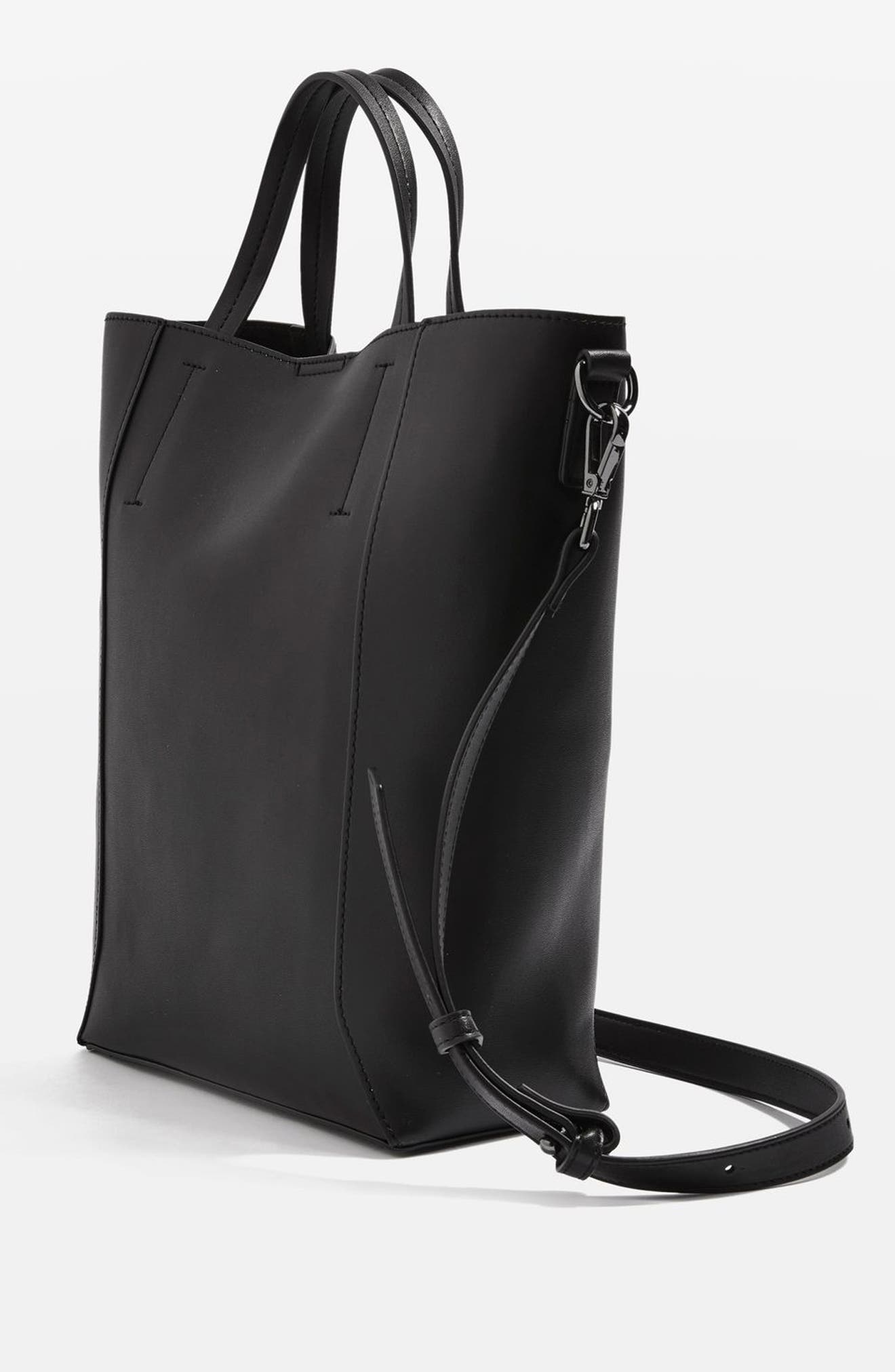 Topshop Sarah Studded Mini Tote Bag, Alternate, color, 