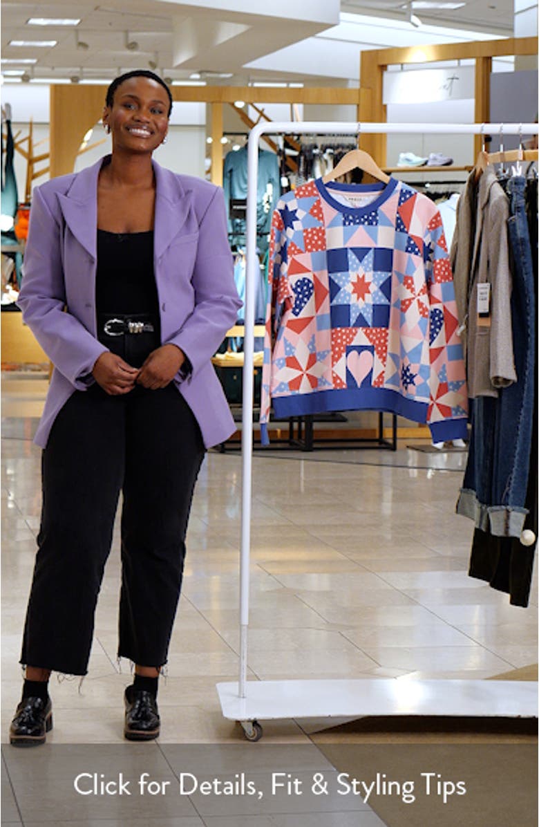 Hannah Patchwork Sweatshirt, sales video thumbnail