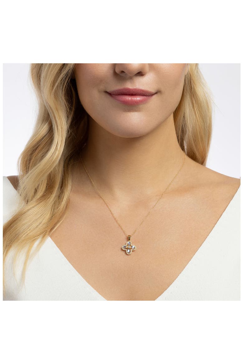 Petite Felicity Pendant Necklace, Alternate, color, MOONSTONE
