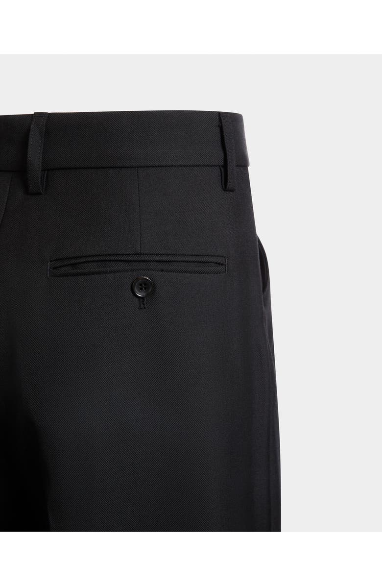 Bally Pants in a Melange Wool Blend, Alternate, color, Black