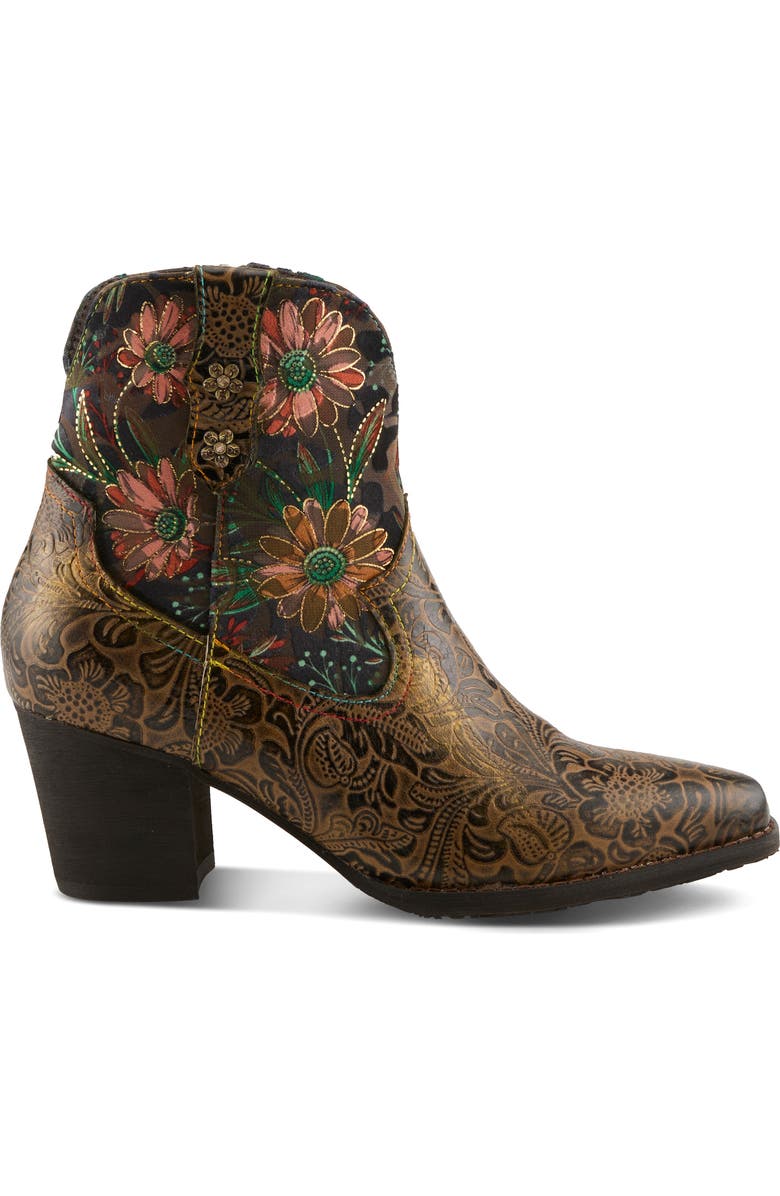 L'Artiste by Spring Step Brydie Western Boot, Alternate, color, Olive Multi