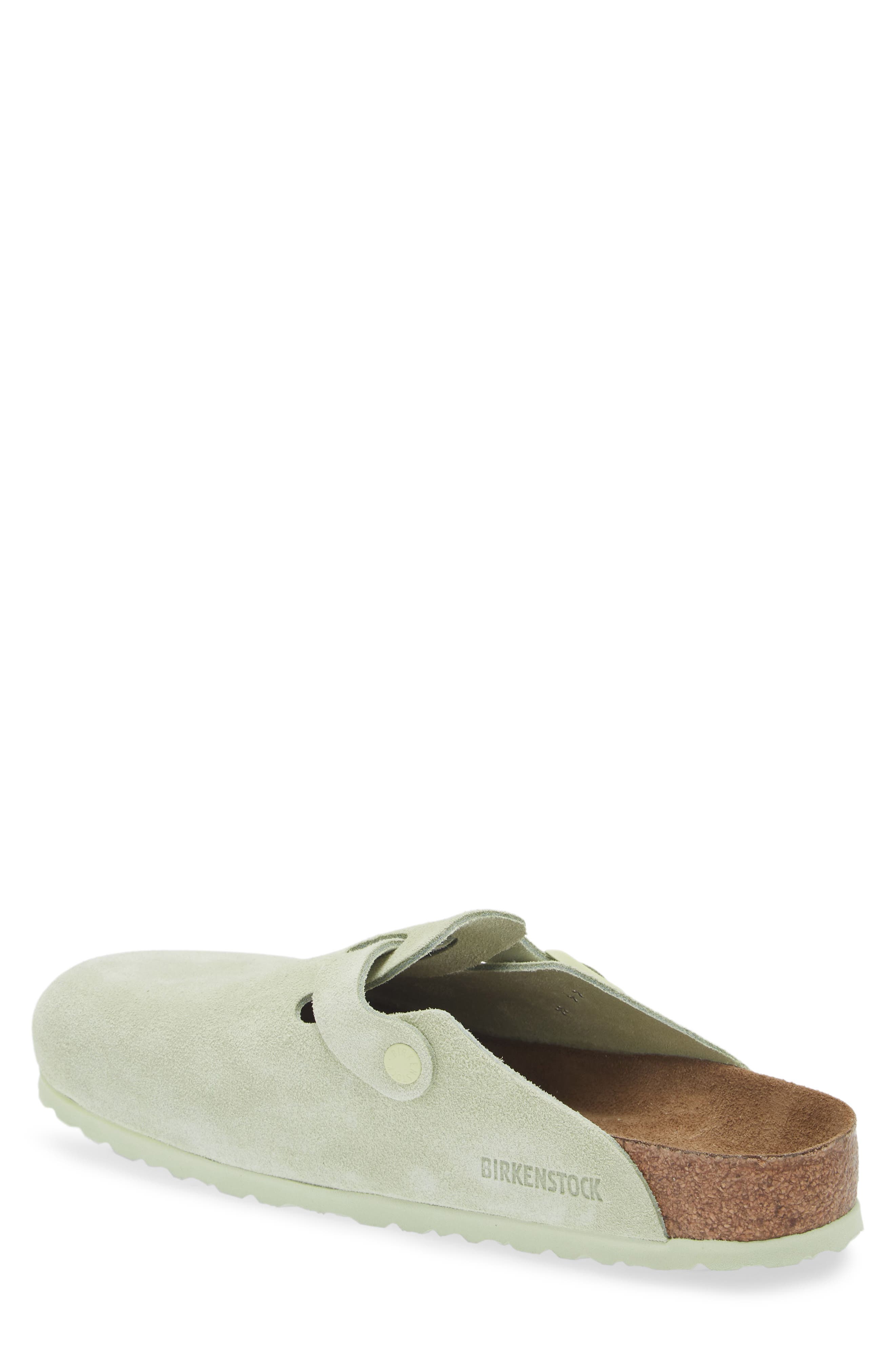 Birkenstock Boston Soft Clog, Alternate, color, Green