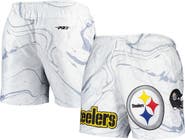 PRO STANDARD Men's Pro Standard White Pittsburgh Steelers Allover Marble Print Shorts