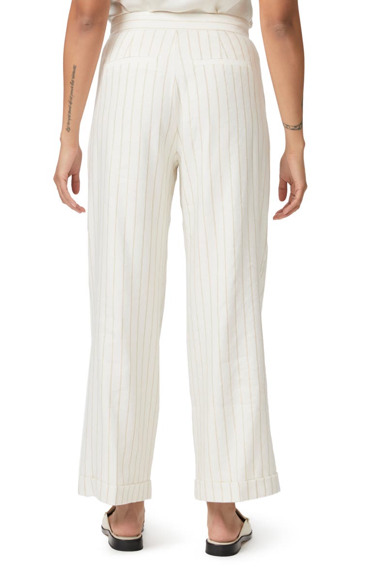 Kennie Stripe Wide Leg Pants, Alternate, color, AFTGLO/GLD