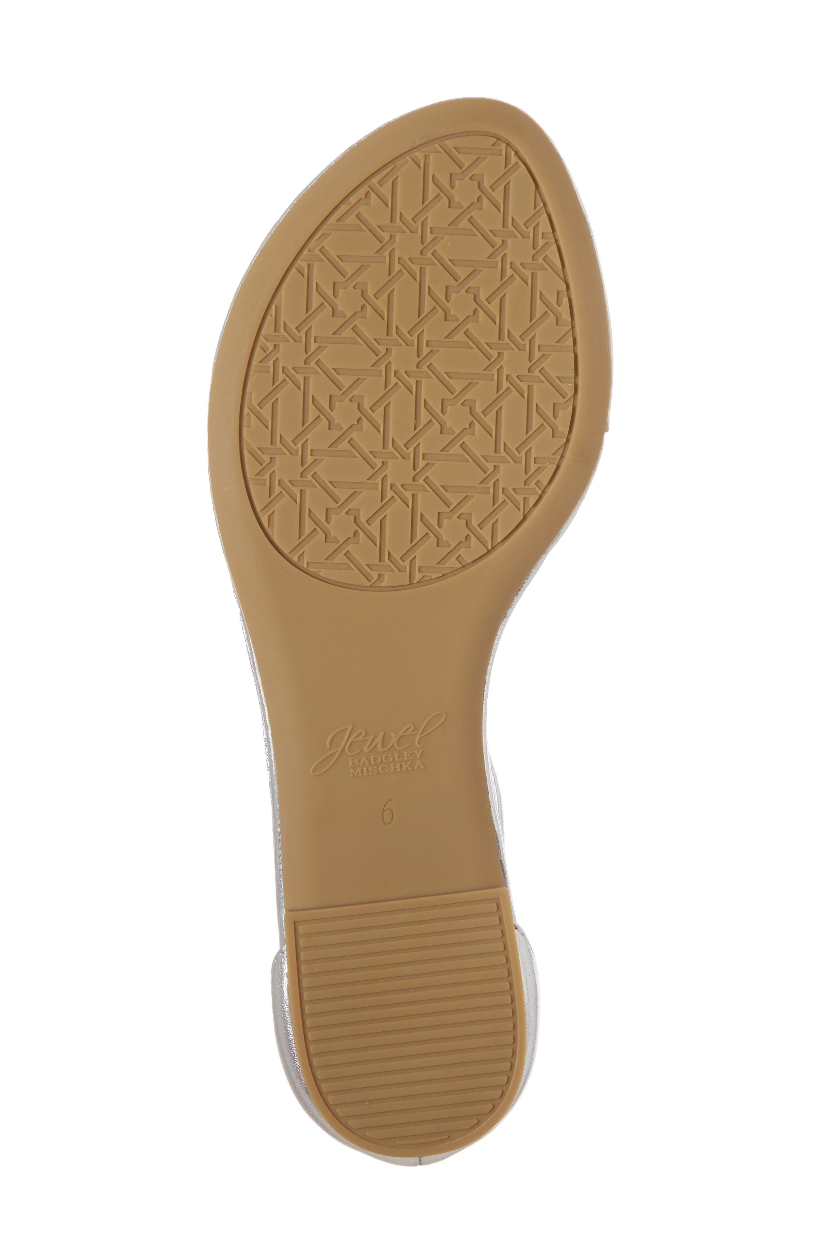 Jewel Badgley Mischka Carrol Embellished T-Strap Sandal, Alternate, color, 