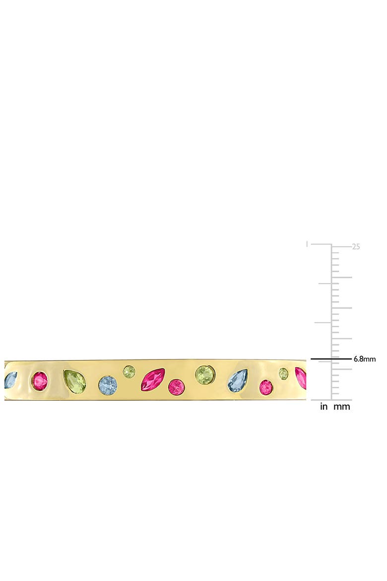 Multicolor Gemstone Bangle Bracelet, Alternate, color, MULTICOLOR
