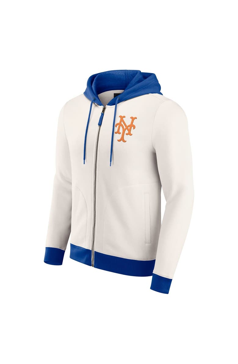 Darius Rucker Collection by Fanatics Men's Darius Rucker Collection by Fanatics  Cream New York Mets Polar Fleece Full-Zip Hoodie, Alternate, color, Cream